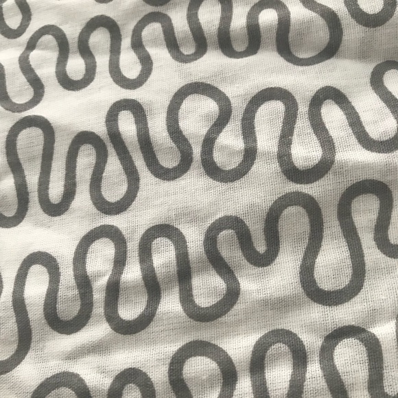 Ikea Krakris Grey White Squiggle Modern Art Twin Duvet /matching pillow sham - Picture 11 of 12